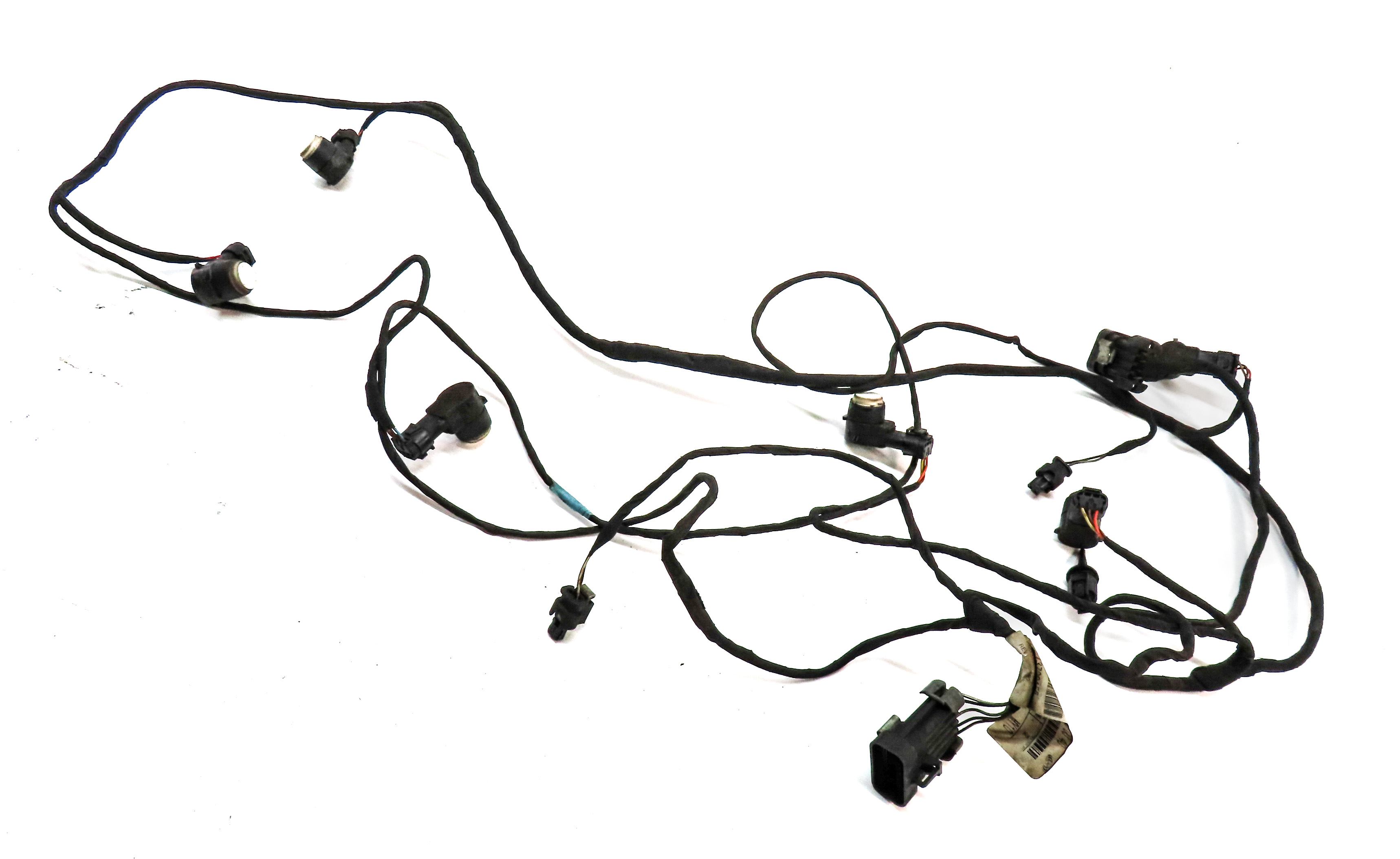 2012 MERCEDES GL350 (X164) FRONT PARK ASSIST PDC SENSOR SET w/HARNESS (White) — exact item pictured